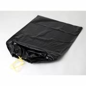 Affaldssække m/snoretræk plastik sort 700x1100mm Luksus 10stk/rul