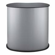 Messedisk TWIN incl. hylde sort/sølv 