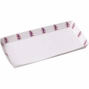 Pølsebakke m/kant 200x90x20mm indvendigt tryk 100stk