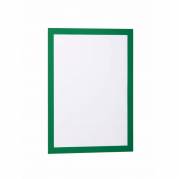 Skilt DURAFRAME® selvklæbende A4 m/grøn ramme 2stk/pak