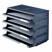 Brevbakker Twin Panorama sort 2100-1 4 bakker