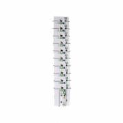 Brochureholder TWIN Agenda A4 10 fag t/væg B232xD75xH1152mm