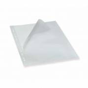 Plastlomme Bantex A4 0,12mm åben top/ven. præg 100stk/pak