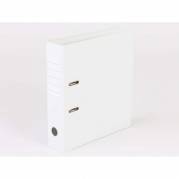 Brevordner Q-Line hvid A4 metalskinne 75mm ryg