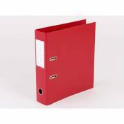 Brevordner Q-Line rød A4 metalskinne 75mm ryg
