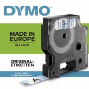 Labeltape DYMO D1 43610 S0720770 6mmx7m sort på klar