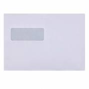 Kuverter m/rude hvid 162x229mm C5 90g Peal&Seal 10098 500stk/pak