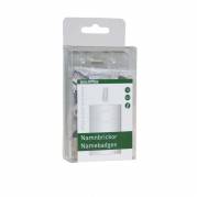 Navneskilte t/ID 60x90mm blød plast stående format 10stk/pak