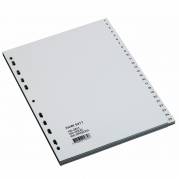 Plastregister grå A4 1-100 621705 