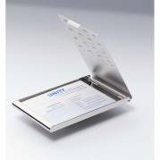 Visitkort box Durable chrome T/20 kort max 95x58mm 2440-23 