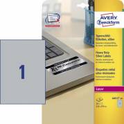 Etiket laser L6013-20 sølv polyester 210x297 mm 