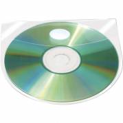 CD-lomme m/klap 127x127mm selvklæb. 6stk/pak