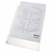 Plastlomme Esselte A3 0,08mm højformat præg 50stk/pak