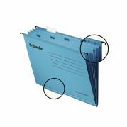Hængemappe A4 Esselte Classic m/4 rum blå 10stk/pak