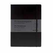 Notesbog bnt sort A5 linjeret 96bl 80g