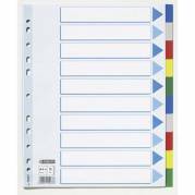 Faneblade A4 Maxi 10-delt i plast m/forblad 