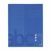 Skolehæfte Bantex 17x21cm lin 24 linjer 32bl 70g koboltblå 