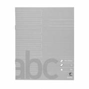 Skolehæfte Bantex 17x21cm lin 24 linjer 32bl 70g grå 