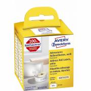 Adresseetiket Avery perm. 89x28mm 2x130st/rul