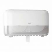Dispenser Tork Midsize Twin T7 hvid t/toiletpapir u/paphylse