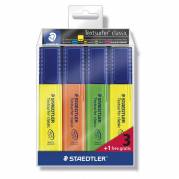 Tekstmarker STAEDTLER 364 ass. Textsurfer Classic 3+1/sæt