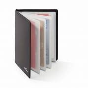 Kreditkortmappe mørkegrå 75x102mm RFID Secure