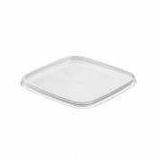 Condibøtte låg PP t/lille bøtte 128x128mm 180stk/pak klar