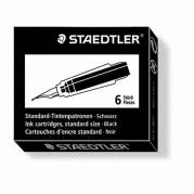 Refill til fyldepen Staedtler sort 6stk/pak