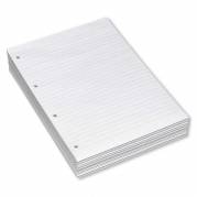 Konferenceblok A4 Bantex lin. toplimet 60g hvid m/4 huller