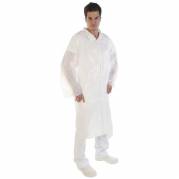 Regn-/besøgsjakke PE 10stk/pak længde 120 cm 