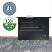Hængemapper Leitz Recycle A4 sort 10stk/pak