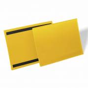 Lagerlomme m/magnet A4 tvær gul