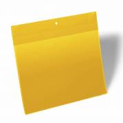 Lagerlomme m/supermagnet A4 tvær gul