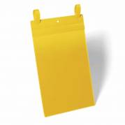 Lagerlomme m/strop A4 høj gul