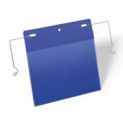 Lagerlomme m/wirebeslag  A5 tvær mørkblå