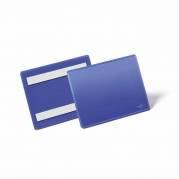 Lagerlomme selvklæbende A6 tvær mørkblå