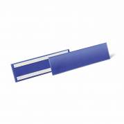 Lagerlomme/etiketholder selvklæbende 297x74mm mørkblå