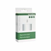 Navneskilte 60x90 mm bl&oslash;d lig- gende format t/ID plast 