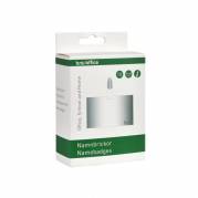 Navneskilte 60x90 mm bl&oslash;d lig- gende format t/ID plast 