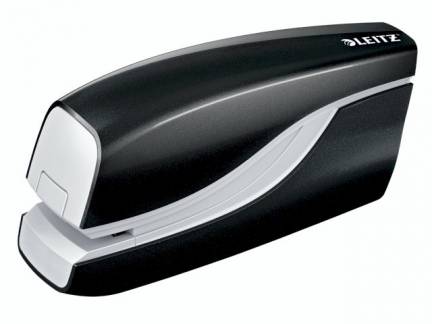 H&aelig;ftemaskine Leitz 5566 sort elektrisk 10 ark batteri