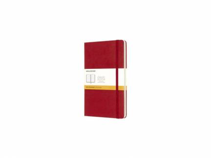 Notesbog MOLESKINE Classic hard linieret Large r&oslash;d
