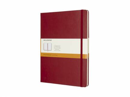 Notesbog MOLESKINE Classic hard linieret XL r&oslash;d