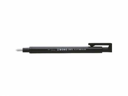 Viskel&aelig;der pen Tombow MONO Zero &Oslash;2,3mm sort