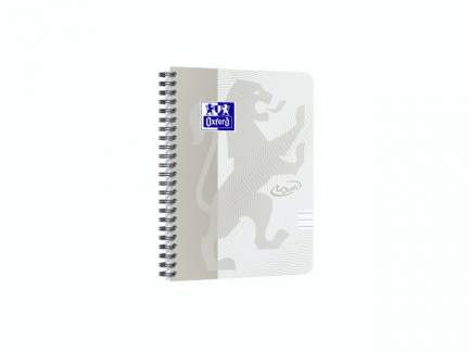 Notesbog Oxford TOUCH A5+ lys gr&aring; linieret 90g