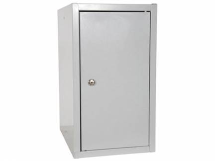 Opbevaringsskab t/ringbind 275x355x455mm lysgr&aring;