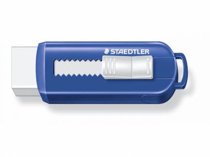 Viskel&aelig;der STAEDTLER m/skubfunktion
