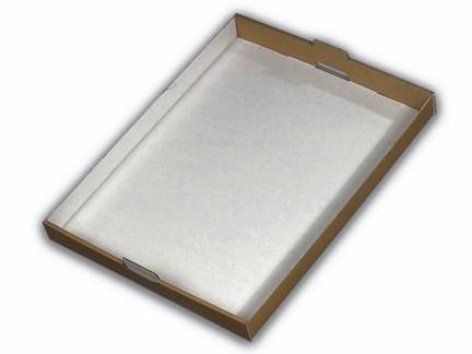 Kagemands&aelig;ske hvid stabelbar 600x432x46mm