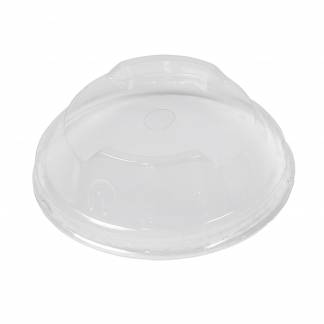 L&aring;g dome m/hul PLA klar &Oslash;96mm 50st/ps