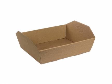 Gavebakke 34x29x10cm natur 20stk/pak kraftig b&oslash;lgepap