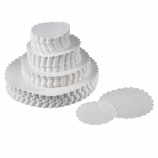 Fadpapir pr&aelig;get 18cm rund 500stk/pak